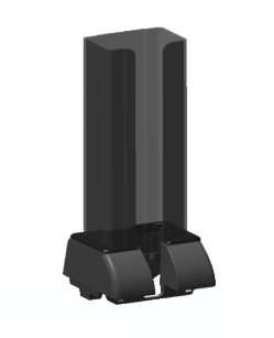 Części / ZEBRA / High capacity output hopper P1037750-100, Output hopper,  Black