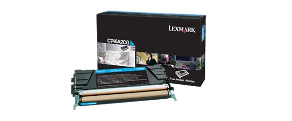 Toner Lexmark Toner C746 C748 Cyan High Capacity C746A2CG