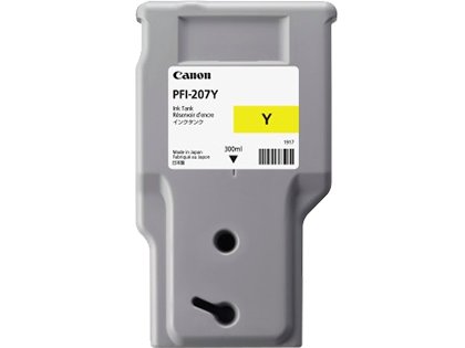 Tusz Canon PFI207Y. yellow. 300ml. 8792B001. ploter iPF-680. 685. 780. 785 8792B001