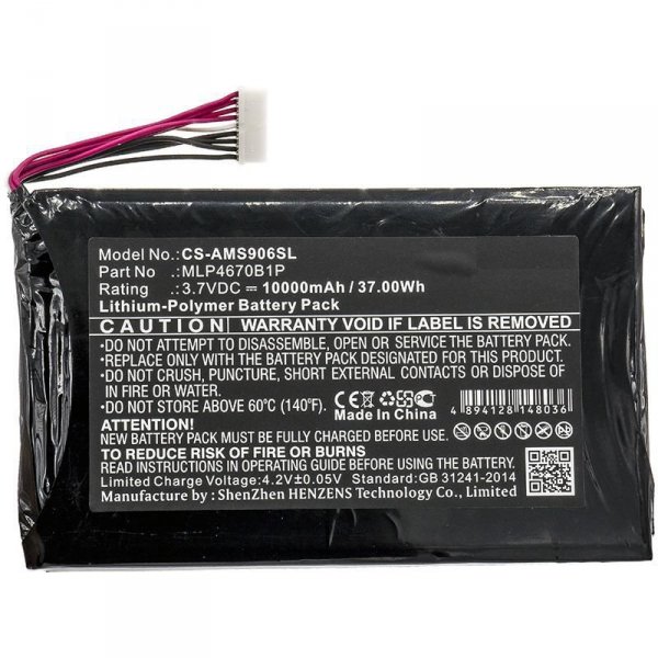 Części / CoreParts / zamiennik / Battery for Diagnostic Scanner 37Wh Li-Pol 3.7V 10000mAh  Black for Autel Diagnostic Scanner Maxisys MS906BT, Maxisys MS906TS, MS906BT, 