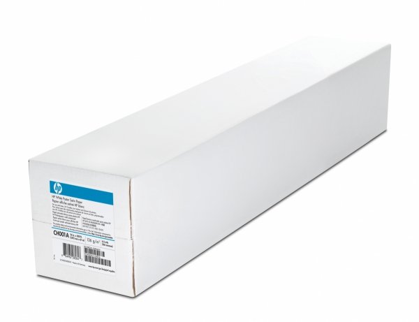 Papier do plotera / HP / 1067/61/Banner paper White Satin, satynowy, 42&quot;, CH001A, 136 g/m2, papier, 1067mmx61m, biały, do drukarek atramentowych, rolka,
