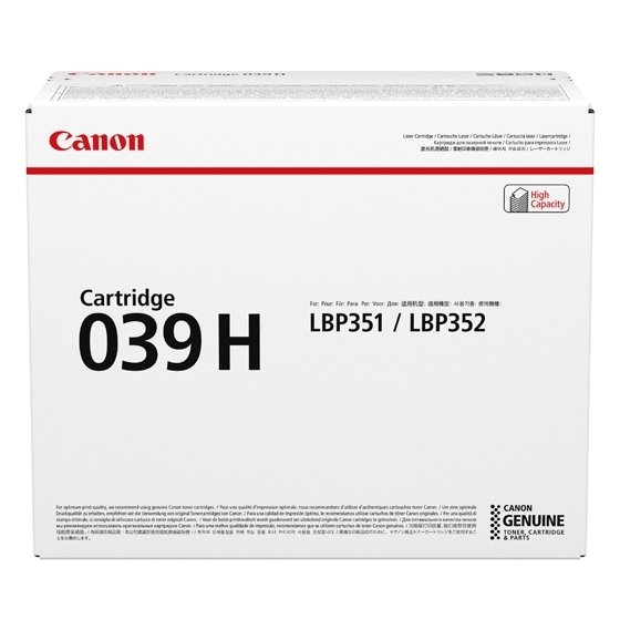 Toner Canon CRG 039H, black, 25000s, 0288C001, Canon imageCLASS LBP351dn,LBP351x,LBP352dn,LBP352x, O
