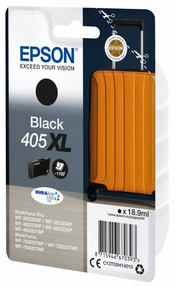 Tusz EPSON C13T05H14010, 405XL, black, 1x18.9ml, Epson WF-7835DTWF, WF-7830DTWF, WF-7840DTWF, WF-4830DTWF