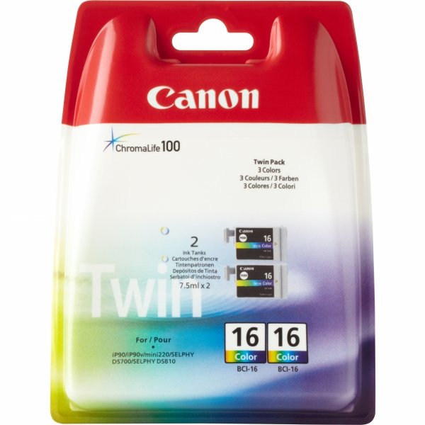 Tusz Canon BCI16C. color. 9818A020. 9818A002. Canon Pixma i90. Selphy D8706 9818A002