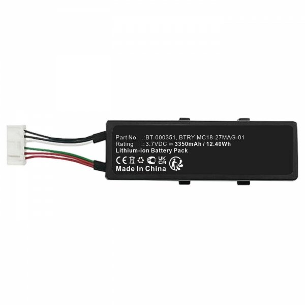 Części / CoreParts / zamiennik / Battery for Zebra Scanner  12.40Wh Li-ion 3.7V 3350mAh  for PS20,PS20J 