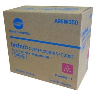 Toner Konica-Minolta A95W350, magenta, 12000s, TNP-49M, Konica Minolta Bizhub C3351, bizhub C3851, bizhub C3851FS A95W350