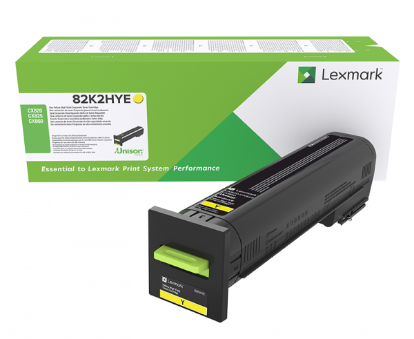 Toner Lexmark Corporate Yellow Hight Cart f CX82x/860 82K2HYE