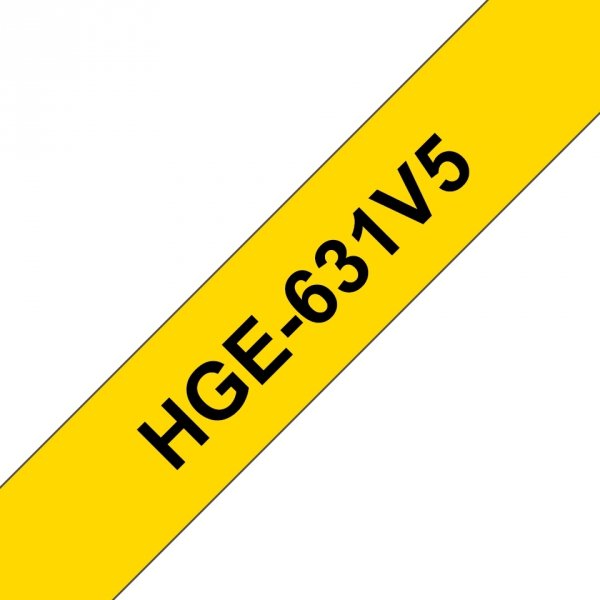 Etykiety Brother HG-Multipack HGE631V5 8m 12mm 5-pack