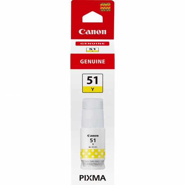 Tusz Canon 4548C001, yellow, 7700s, 70ml, GI-51 Y, Canon PIXMA G1420, G2420, G2460, G3420, G3460