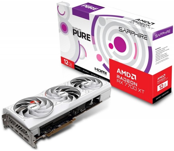 EOL - wycofany z oferty - Karta graficzna Radeon RX 7700 XT PURE 12G GDDR6 192bit 2DP/2HDMI