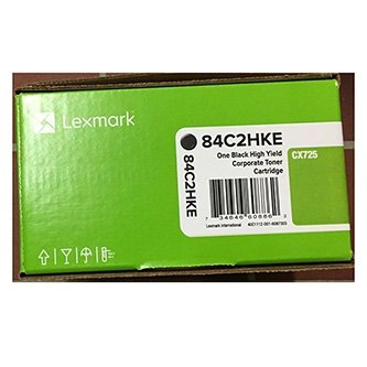 Lexmark oryginalny toner 84C2HKE, black, 25000s, high capacity, return, Lexmark CX725de,CX725dhe,CX725dthe, O