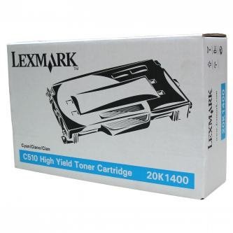 Lexmark oryginalny toner 20K1400. cyan. 6600s. Lexmark C510 20K1400