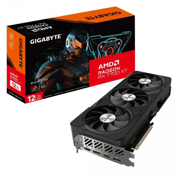 EOL - wycofany z oferty - Karta graficzna Radeon RX 7700 XT GAMING OC 12G GNDR6 192bit 2DP/2HDMI