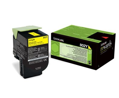 Toner Lexmark 80C20Y0, yellow, 1000s, return, Lexmark CX310dn, CX310n, CX410de, CX410 80C20Y0