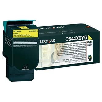 Lexmark oryginalny toner C544X2YG. yellow. 4000s. Lexmark C544. X544 C544X2YG