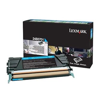 Toner Lexmark 24B5701, cyan, 10000s, high capacity, return, Lexmark XS748, XS748de, O