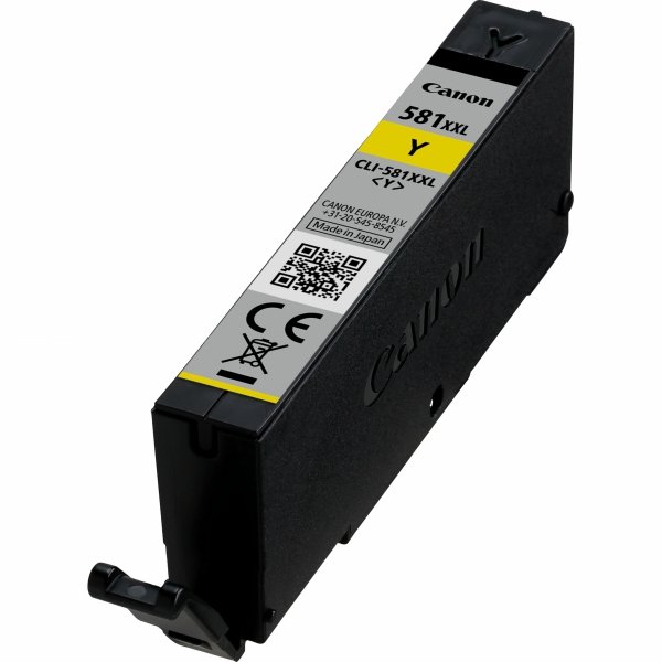 Tusz Canon CLI-581Y XXL, yellow, 11.7ml, 1997C001, very high capacity, Canon PIXMA TR7550, TR8550, TS6150, TS8150