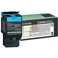 Toner Lexmark C544X1CG. cyan. 4000s. return. extra duża pojemnośÄ‡. Lexmark X544x C544X1CG