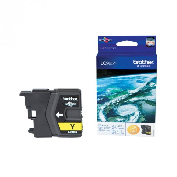 Tusz Brother LC-985Y. yellow. 260s. Brother DCP-J315W LC985Y