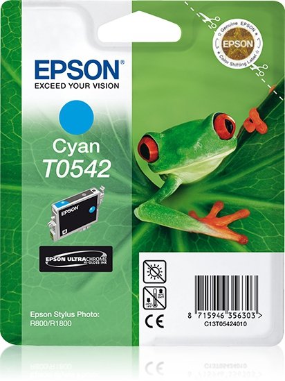 Tusz EPSON C13T054240. cyan. 400s. 13ml. Epson Stylus Photo R800. R1800 C13T05424010