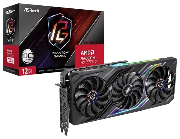 Karta graficzna Radeon RX 7700 XT PHANTOM GAMING OC 12G GDDR6 192bit