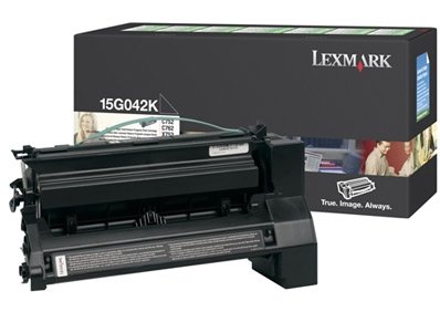 Toner Lexmark 15G042K. black. 15000s. return. Lexmark C752. C76x 15G042K