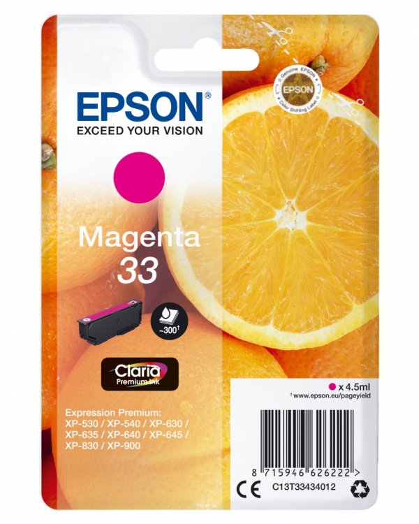 Tusz EPSON 33 Oranges 4.5ml MG C13T33434012