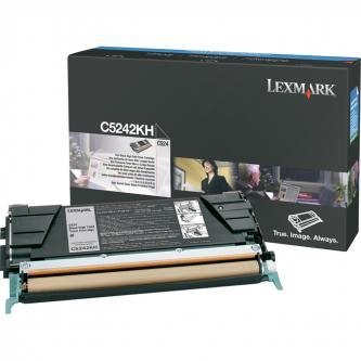 Lexmark oryginalny toner C5242KH. black. 8000s. Lexmark C524 C5242KH