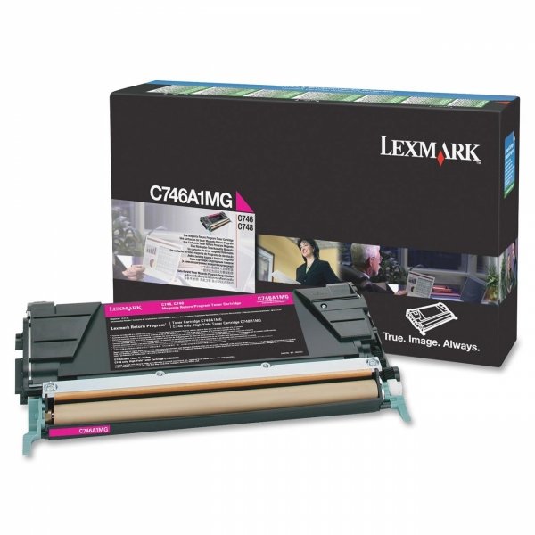 Toner Lexmark C746A1MG. magenta. 7000s. return. Lexmark C746DN. C746DTN. C746N. C748DE. C748DTE. C748E C746A1MG