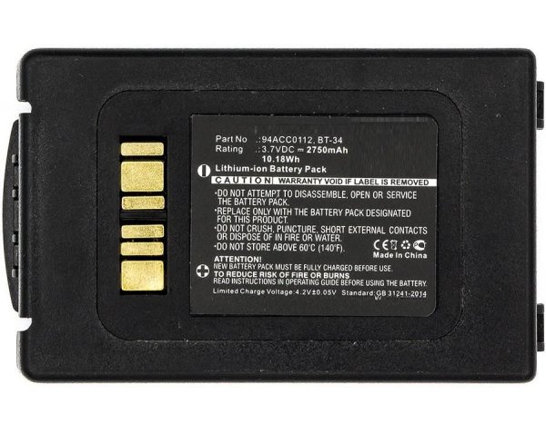 Części / CoreParts / zamiennik / Battery for Datalogic Scanner 10Wh Li-ion 3.7V 2750mAh Black, ELF