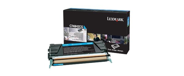 Toner Lexmark C748H2CG. cyan. 10000s. high capacity. Lexmark C748DE. C748DTE. C748E C748H2CG