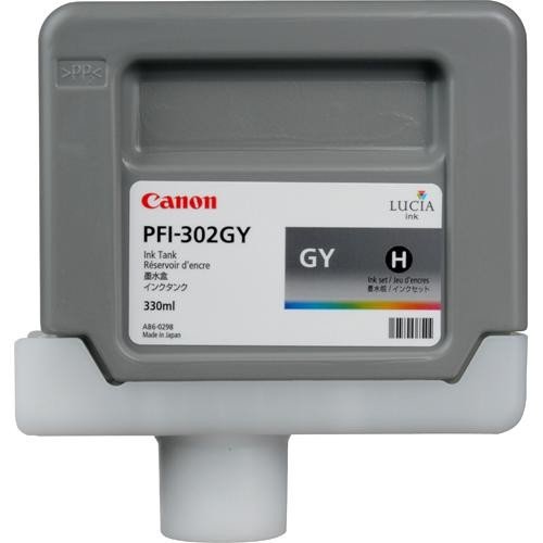 Tusz Canon PFI302GY. grey. 330ml. 2217B001. ploter iPF-8100. 9100 2217B001AA
