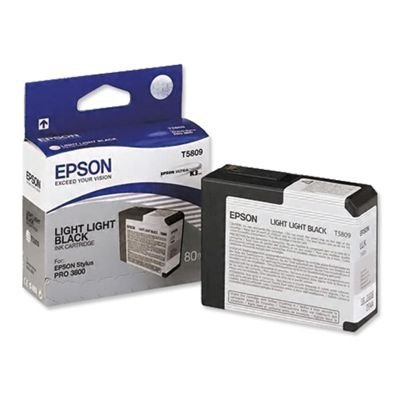 Epson oryginalny wkład atramentowy / tusz C13T580900. light light black. 80ml. Epson Stylus Pro 3800 C13T580900