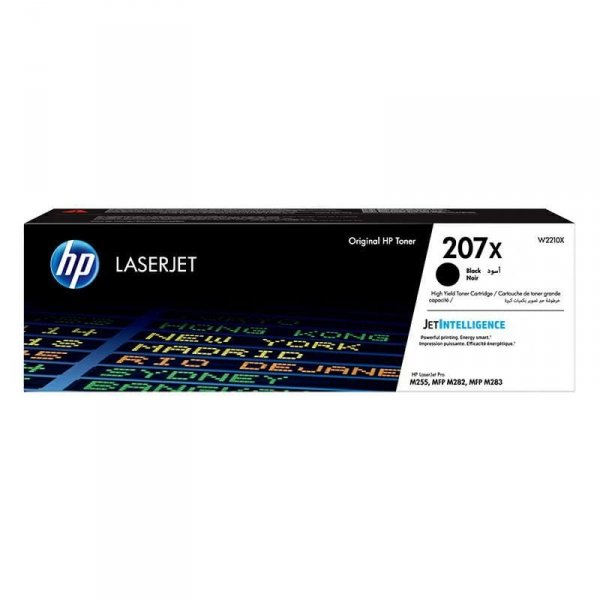 HP oryginalny toner W2210X, black, 3150s, HP 207X, high capacity, HP Color LaserJet Pro M255, MFP M282, M283, O