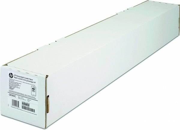 Papier do plotera / HP / 1067/30.5/Heavyweight Coated Paper. 1067mmx30.5m. 42. C6569C. 130 g/m2. papier. powlekany. biały. do drukarek atramentowych. r C6569C