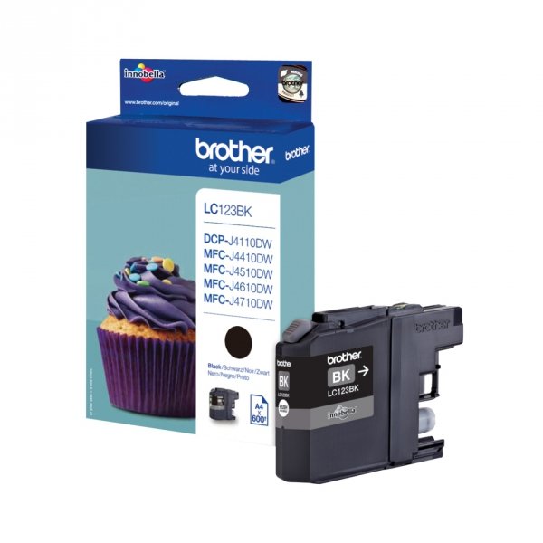 Tusz Brother LC-123BK. black. 600s. Brother MFC-J4510 DW LC123BK