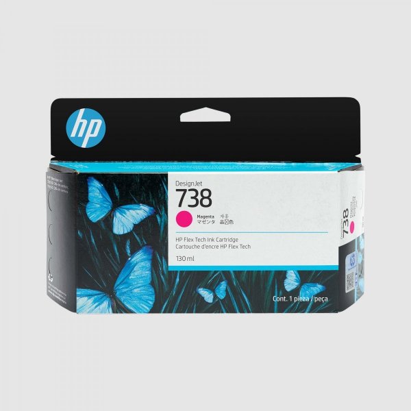 Tusz HP pigmentowy MAGENTA HP 738, 130ml (pasuje do Designjet T850/T950)