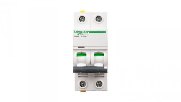 Wyłącznik nadprądowy 2P C 20A 6kA AC iC60N-C20-2 A9F04220