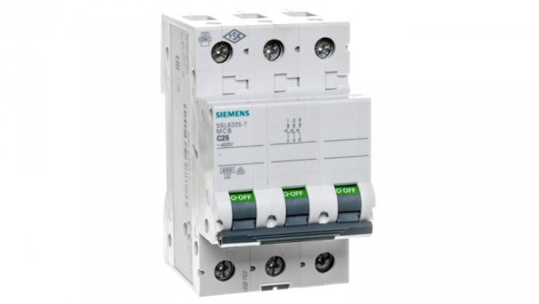 Wyłącznik nadprądowy 3P C 25A 6kA AC 5SL6325-7