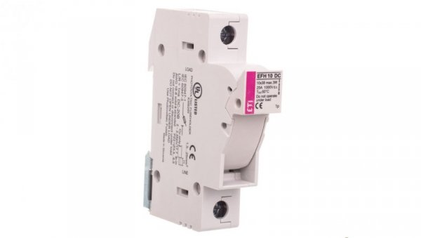Podstawa bezpiecznikowa 1P 25A 1000V DC 10x38mm EFH 10 DC 002540201