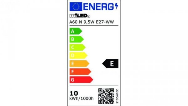 Żarówka LED E27 A60 N 9-5W E27-WW 1050lm 3000K barwa ciepła 31204