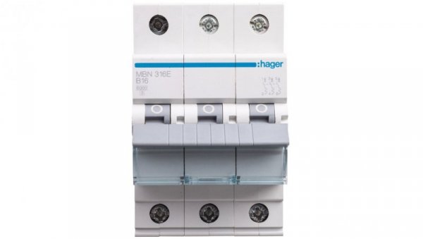 Wyłącznik nadprądowy 3P B 16A 6kA AC MBN316E