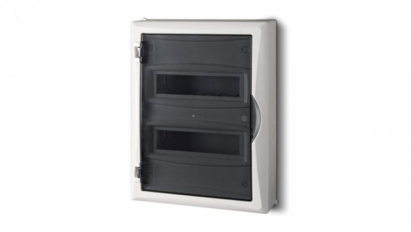 Rozdzielnica modułowa 2x12 n/t ECONOMIC BOX RN 2/24 drzwi transparentne (N+PE) IP40 2505-01