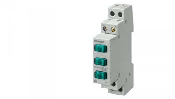 Lampka modułowa 3x zielona 230V 5TE5802