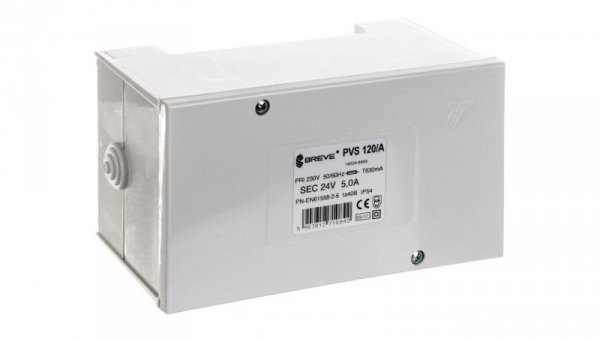 Transformator 1-fazowy PVS 120VA 230/24V /w obudowie IP54/ 16024-9995