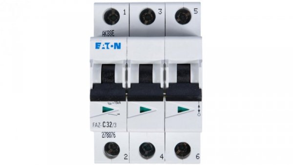 Wyłącznik nadprądowy 3P C 32A 15kA AC FAZ C32/3 278876