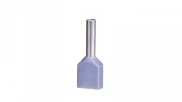 Końcówka tulejkowa izolowana TID 2x0,75mm2/8mm szara cynowana 00652 TID2x0,75L8 /100szt./