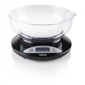 Tristar | Waga kuchenna | KW-2430 | Maksymalna waga (udźwig) 2 kg | Podziałka 1 g | Typ wyświetlacza LCD | Czarny