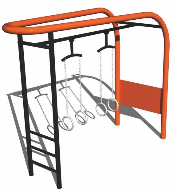 Tor przeszkód dla dzieci – element sprawnościowy z linami i uchwytami