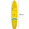 Deska SUP pompowana do pływania z siedzeniem akcesoriami wiosło zestaw żółta 350 cm